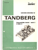 Tandberg Huldra-8-MPX - Service Manual